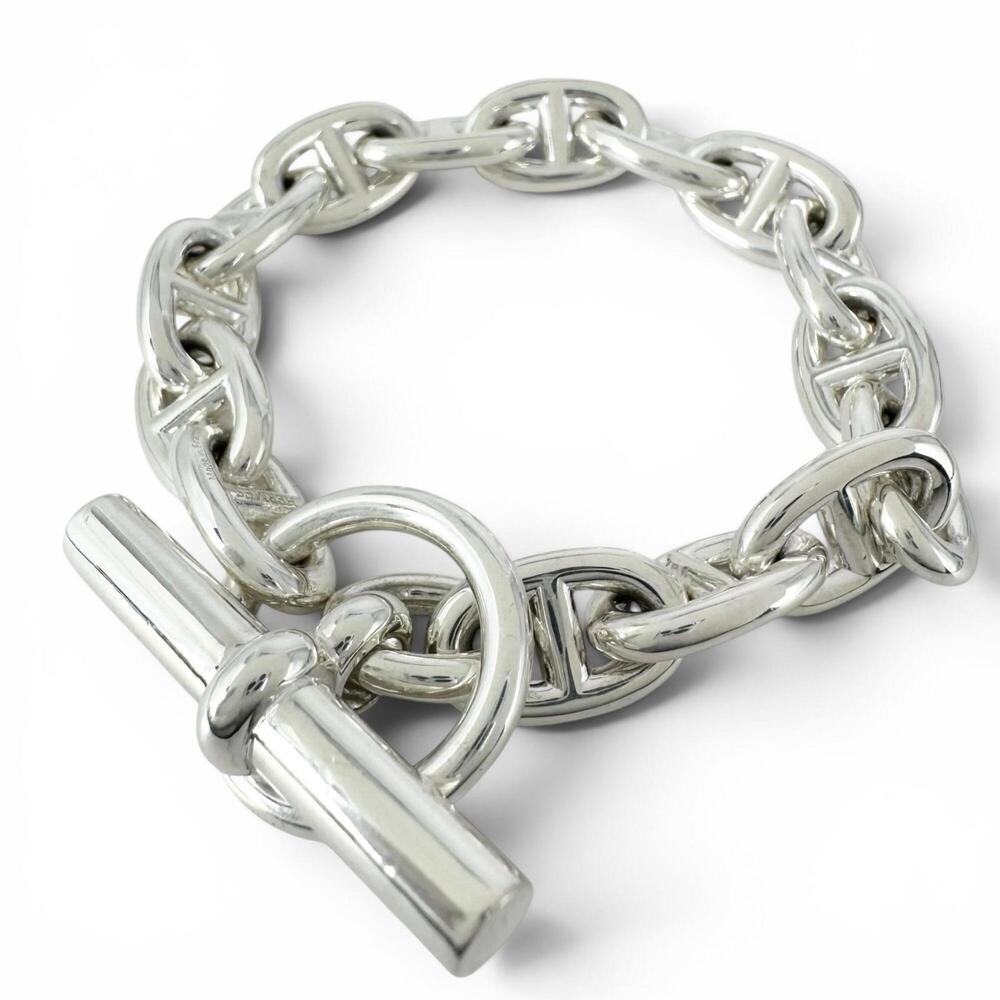 HERMES Silver Charm Bracelet
